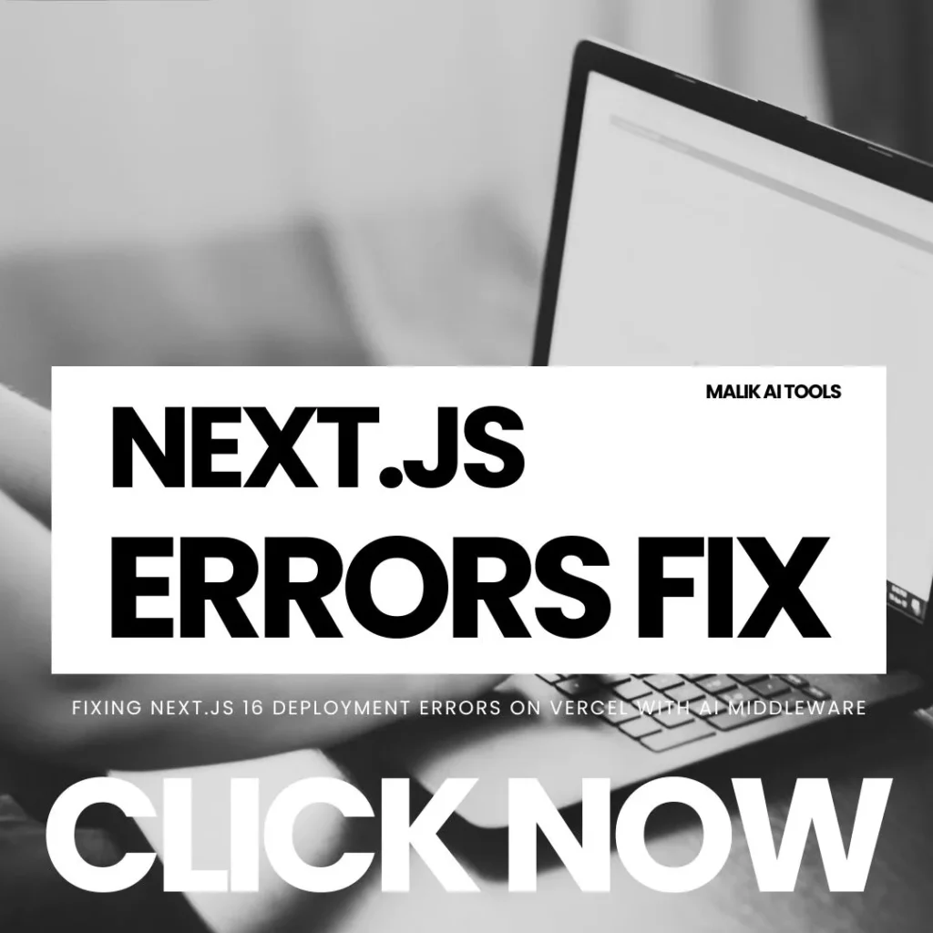 Fixing Next.js 16 deployment errors on Vercel with AI middleware